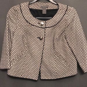 Black and white Banana swing coat